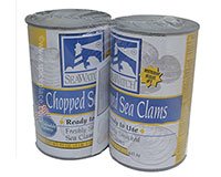  Seawatch Chopped Clams, 2 x 51 oz, 6lbs 6oz 2.88kg 