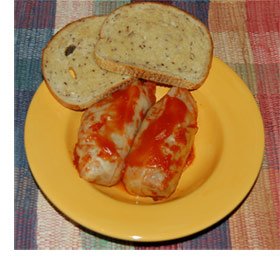 Picture of prepared Stuffed Cabbage Rolls