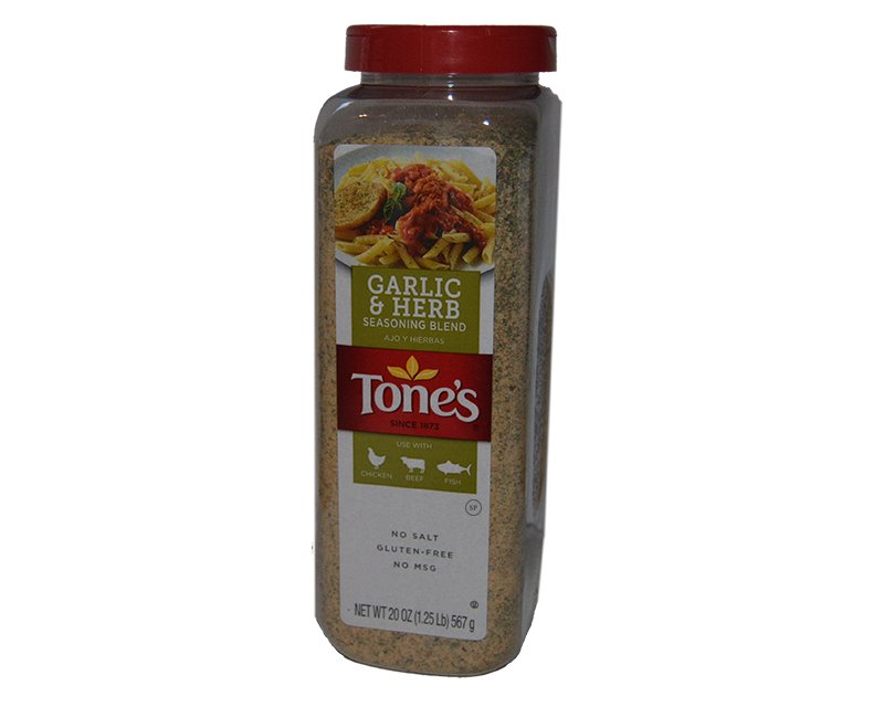 Tones Garlic & Herb Salt Free Seasoning 20oz 567g 20.97USD Spice Place