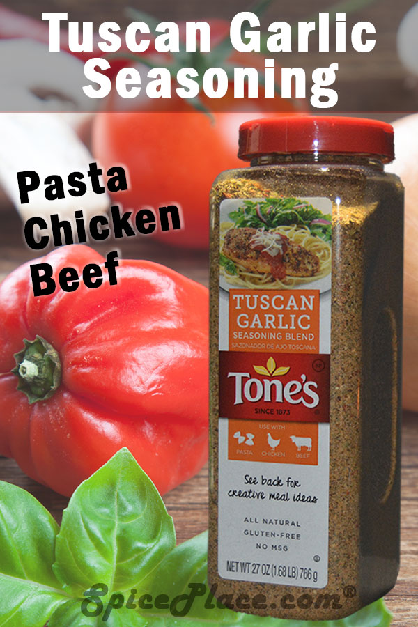 Tones Tuscan Garlic Seasoning 27oz (766g) 13.94 Spice Place