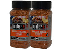  Weber Cheddar Bacon Burger Seasoning 2 X 9.5oz 269g 