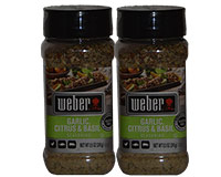  Weber Garlic, Citrus, & Basil Seasoning 8.5oz 241g 