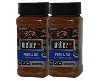  Weber Pork and Rib Seasoning and Rub 2 x 8.25oz 234g 
