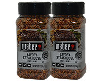  Weber Savory Steakhouse Seasoning 2 x 8.25oz 234g 