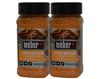  Weber Tangy Mustard Carolina BBQ Seasoning and Rub 2 x 8oz 227g 