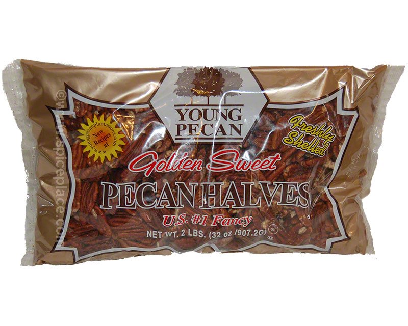 Young Pecan Halves, 2 lbs 907.2g 21.89USD Spice Place