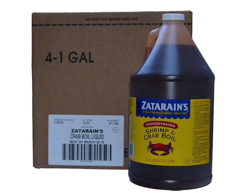Zatarain's Liquid Shrimp and Crab Boil Case of 4 x 1 Gallon 102.36USD